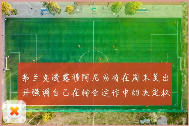 弗兰克透露穆阿尼或将在周末复出并强调自己在转会运作中的决定权